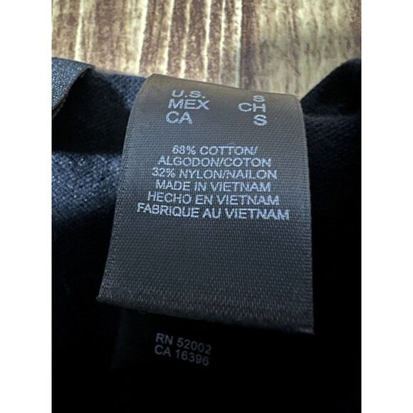 Axcess Women’s Shirt Black Peek A Boo Front Chest - Picture 5 of 7